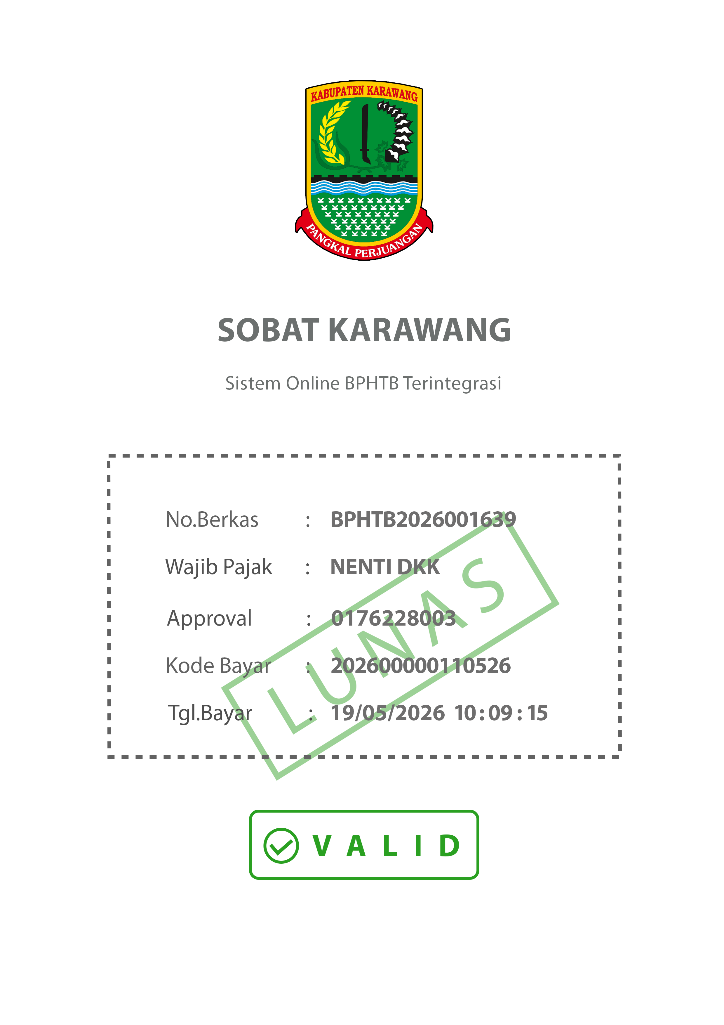 Dokumen Validasi SOBAT KARAWANG